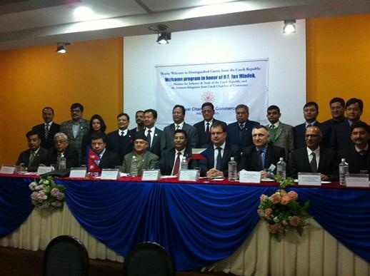 Visit of Minister of Industry and Trade j. Ml&aacute;dek in Nepal